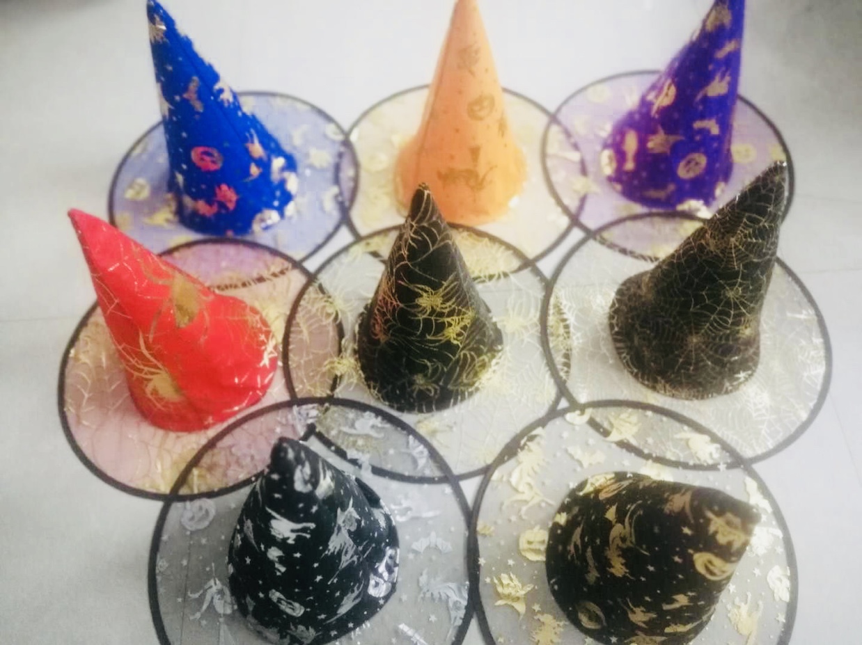 Wholesale of Halloween and Ghost Festival witch hats, party supplies details Picture