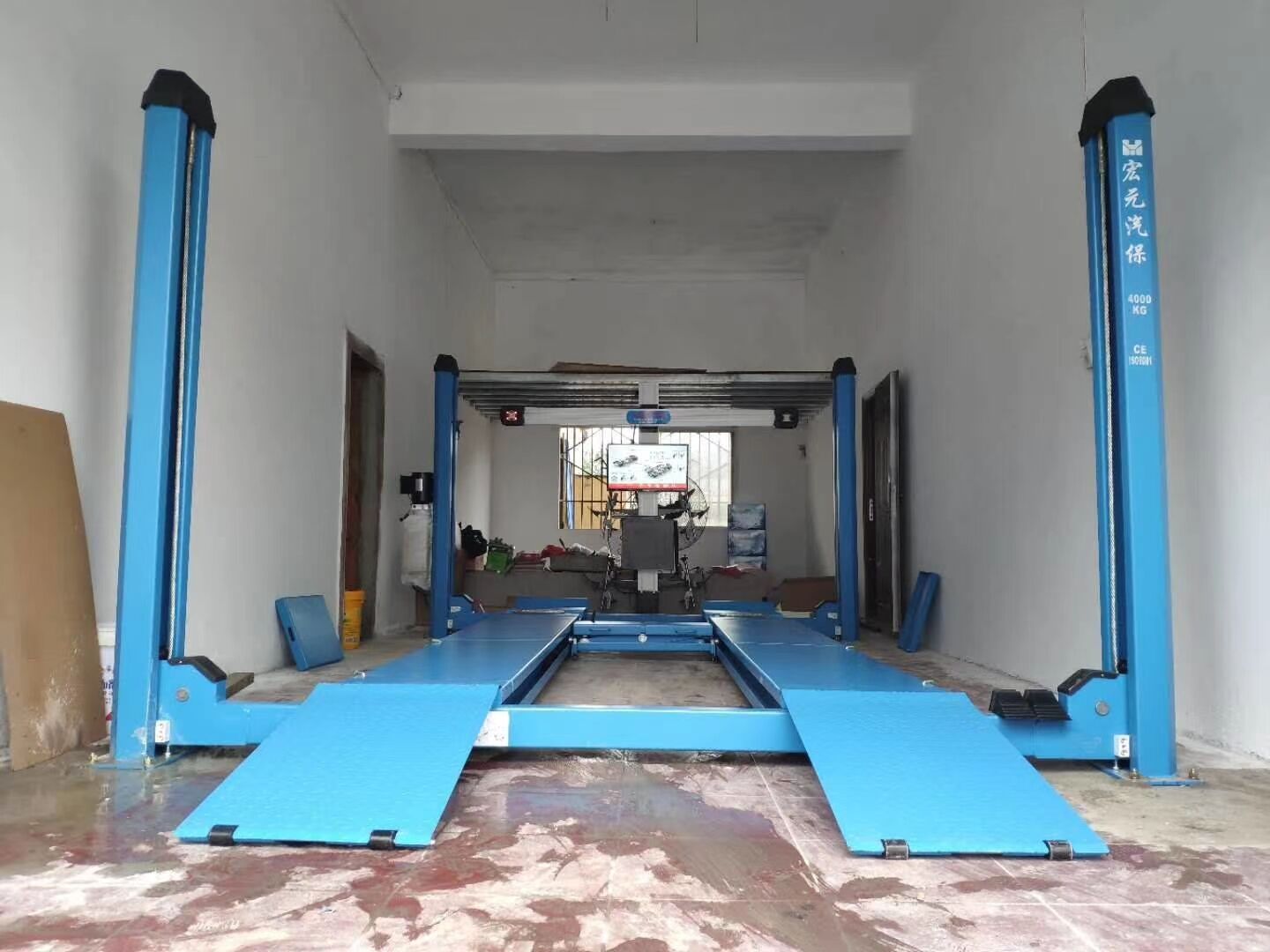 Four-column lift, automotive four-column elevator, automotive maintenance hydraulic equipment detail image 2