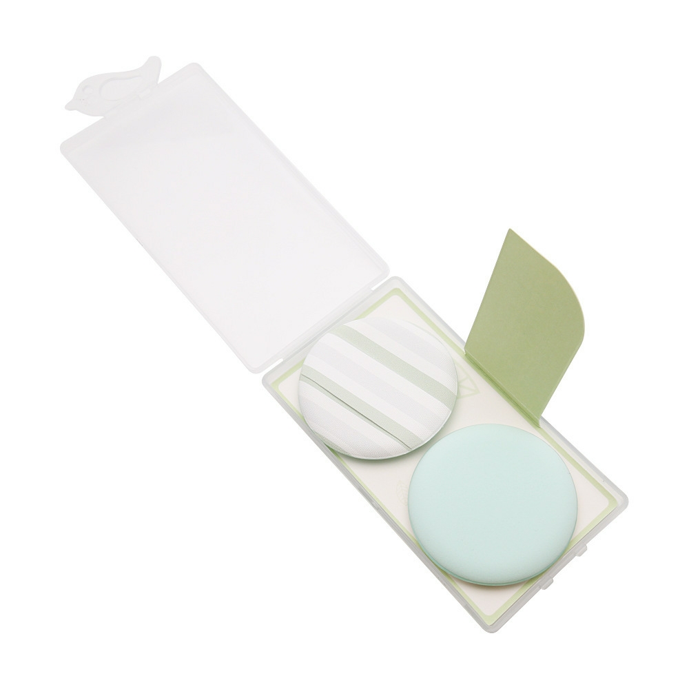 Air cushion puff box Two air cushion puff wet and dry powder puff Specification drawing