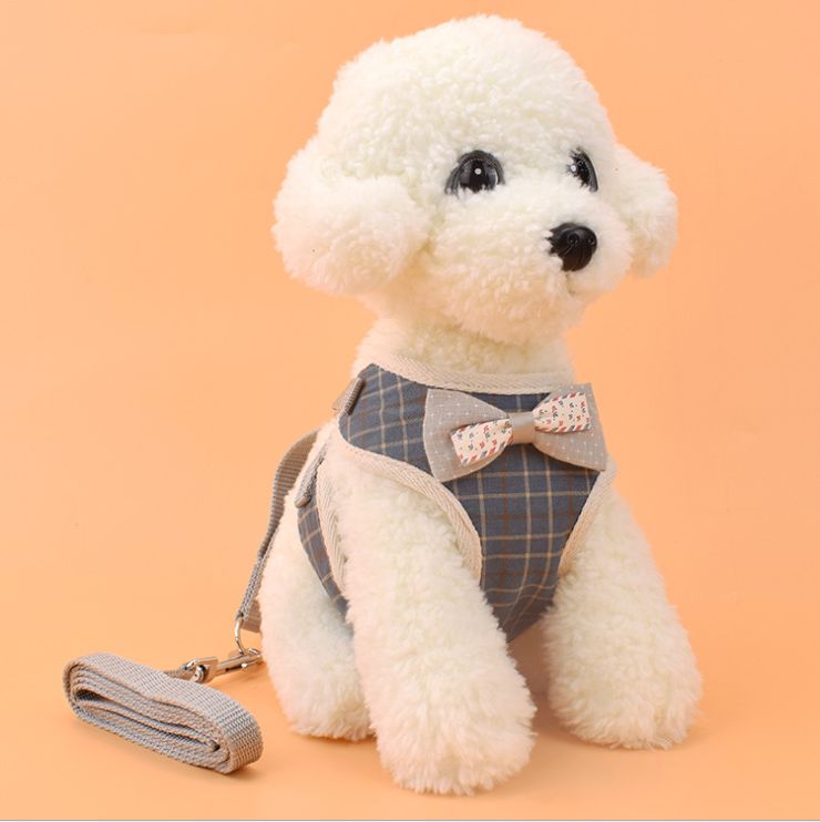 Dog leash harness Adjustable small to medium pet leash vest chest strap leash Specification drawing
