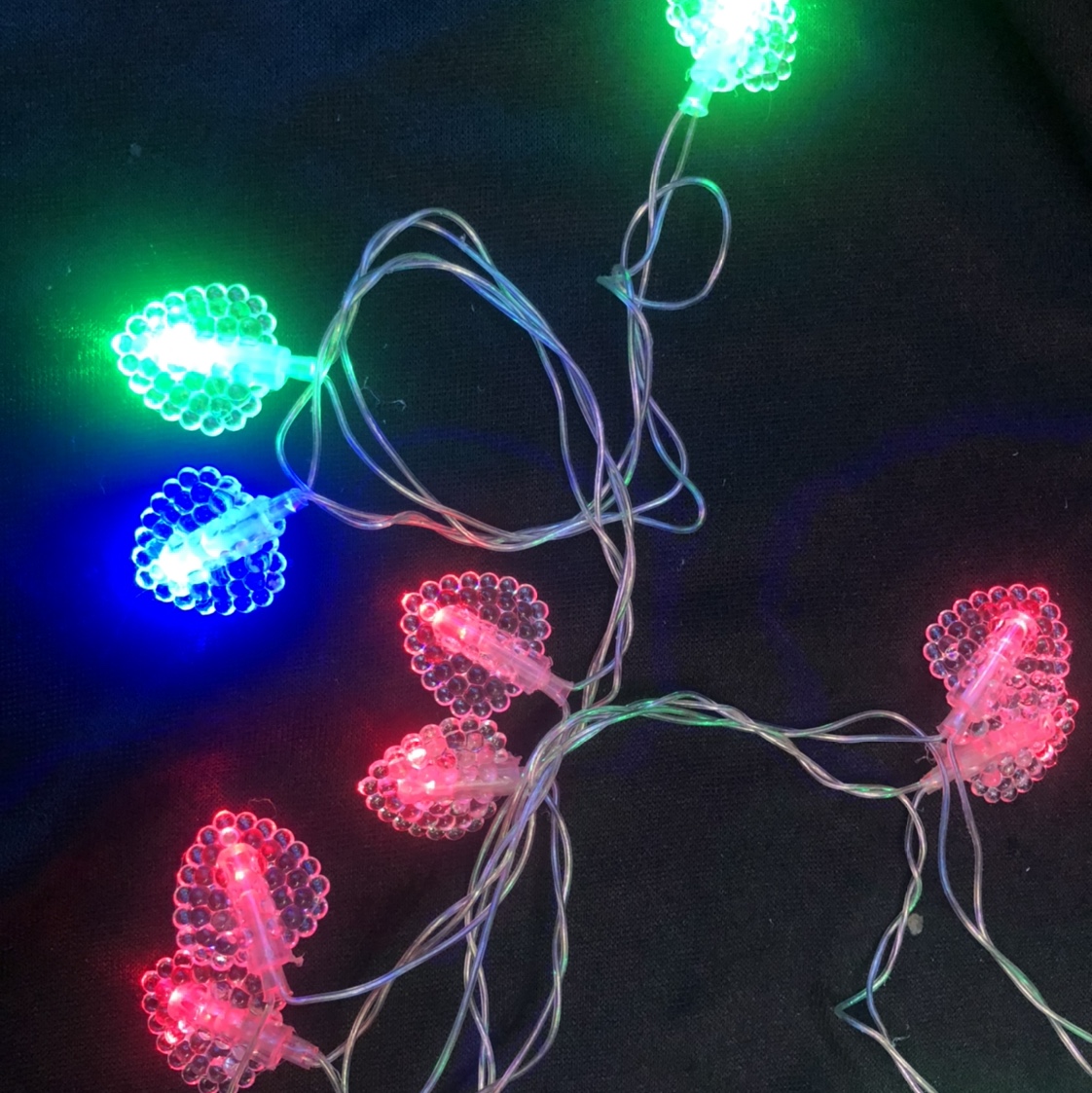 LED luz de dos colores mini luz de color al aire libre patio bar KTV luz decorativa estrella brillo luz de amor boda Item Picture