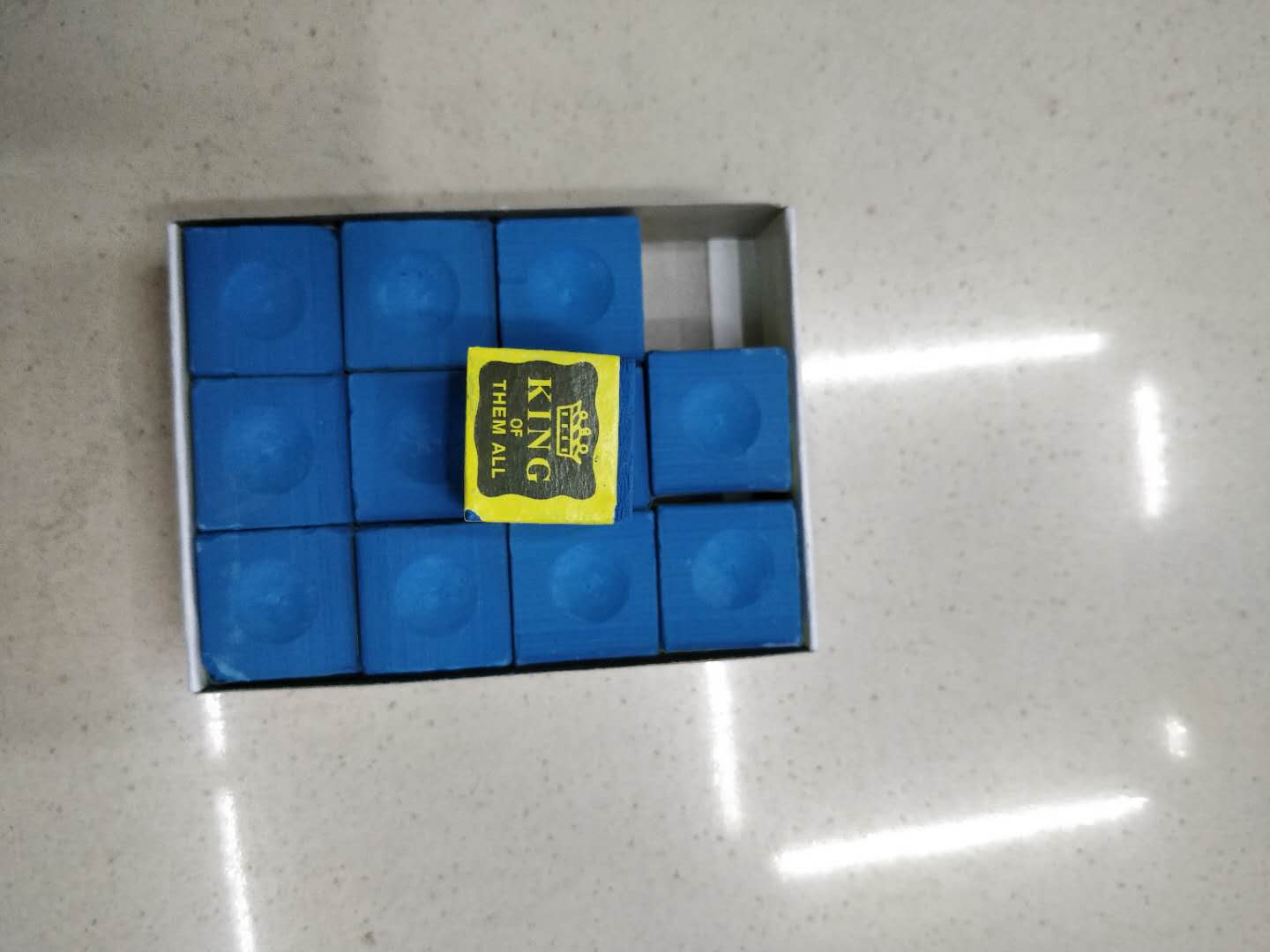 Billiards Qiao Ke pink pool cue powder gun powder ball room ball hall blue package blue 1 box 12