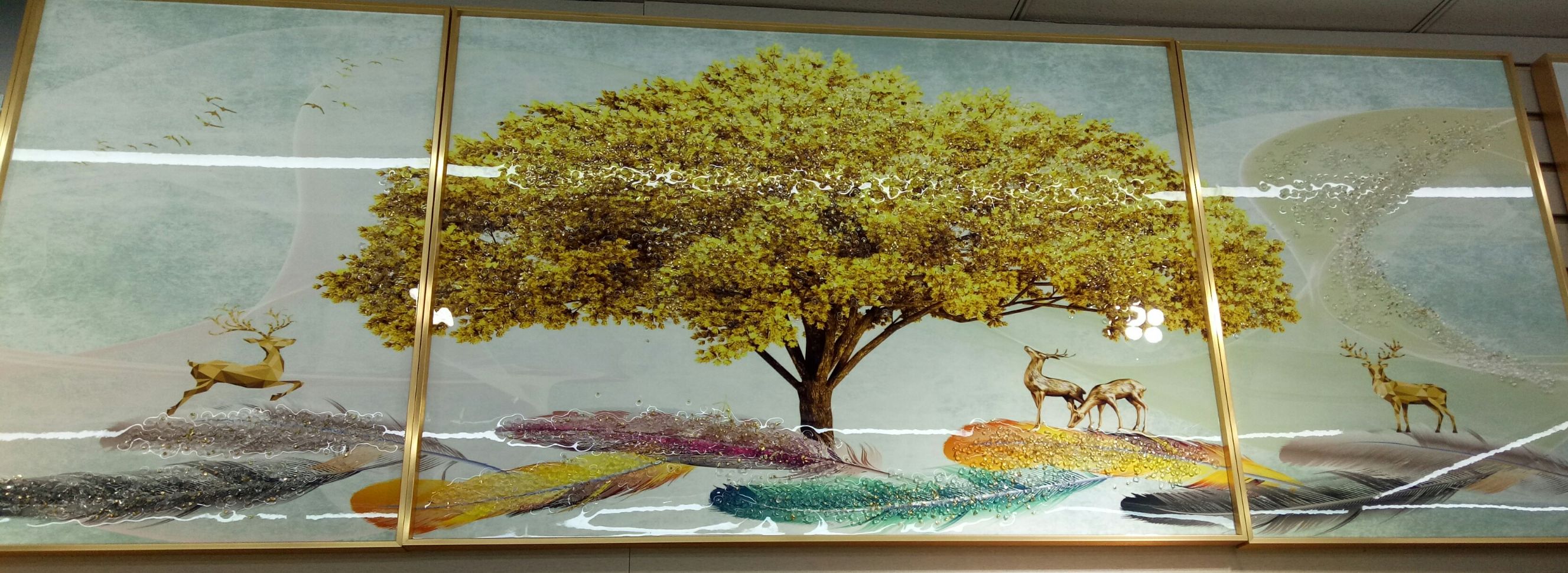 尚美雅画业50X70、70X100cm铝合金晶钻装饰画详情图1