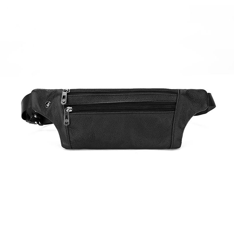 腰包男女真皮牛皮手机包多功能户外收银收钱商务休闲牛皮斜挎包腰包