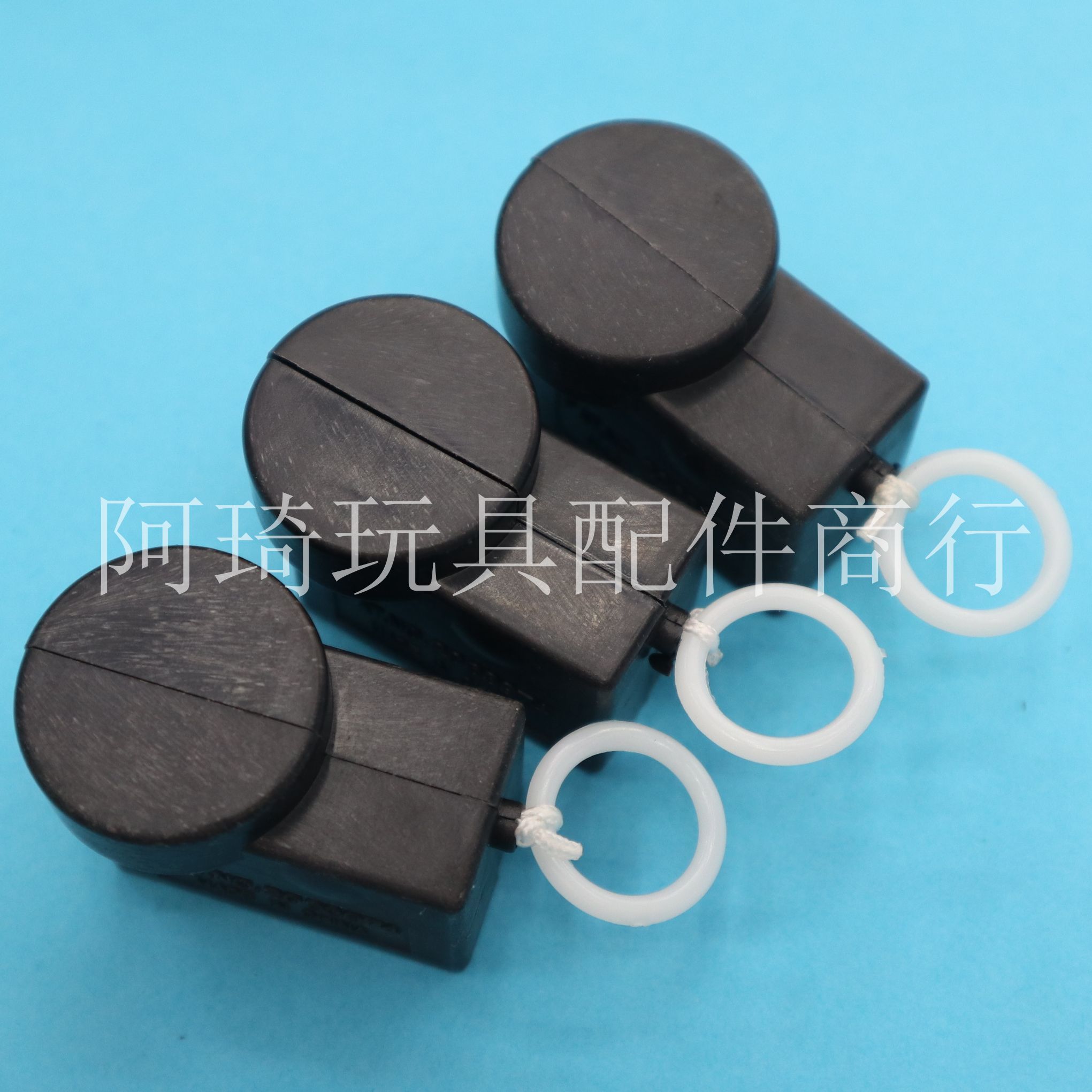 供应毛绒玩具配件黑色单轮拉线振动器拉绳震动机芯小黑拉详情图3
