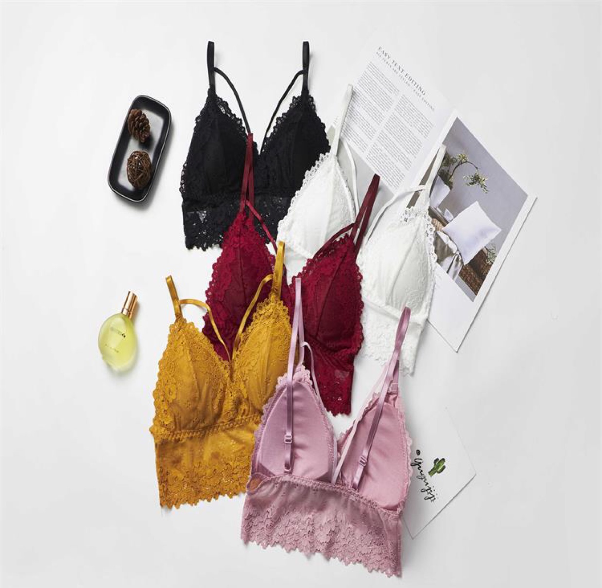 Summer Korean transparent lace women's corset lingerie
