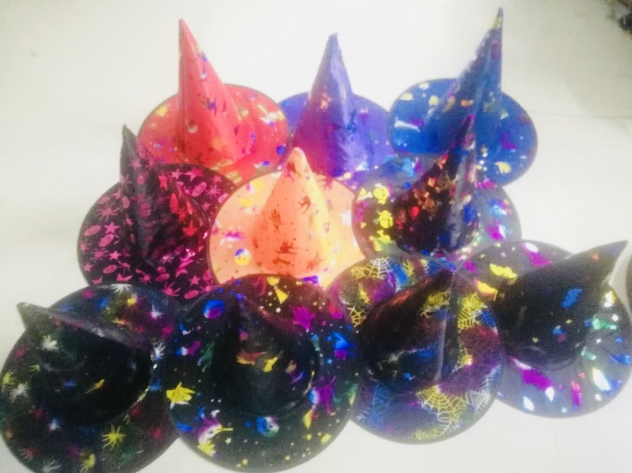 The witch wore a golden hat on Halloween Application Scenario