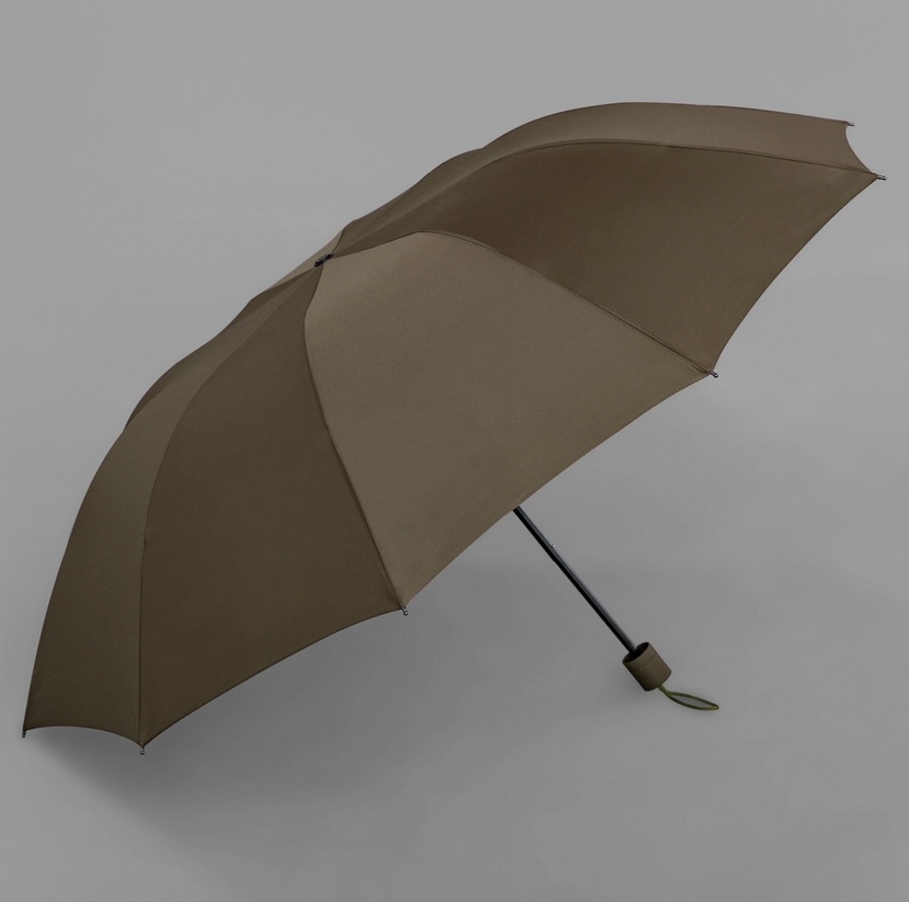 10K 68 Extra Large Triple Fold Umbrella Holds Coffee For 2-3 People details Picture
