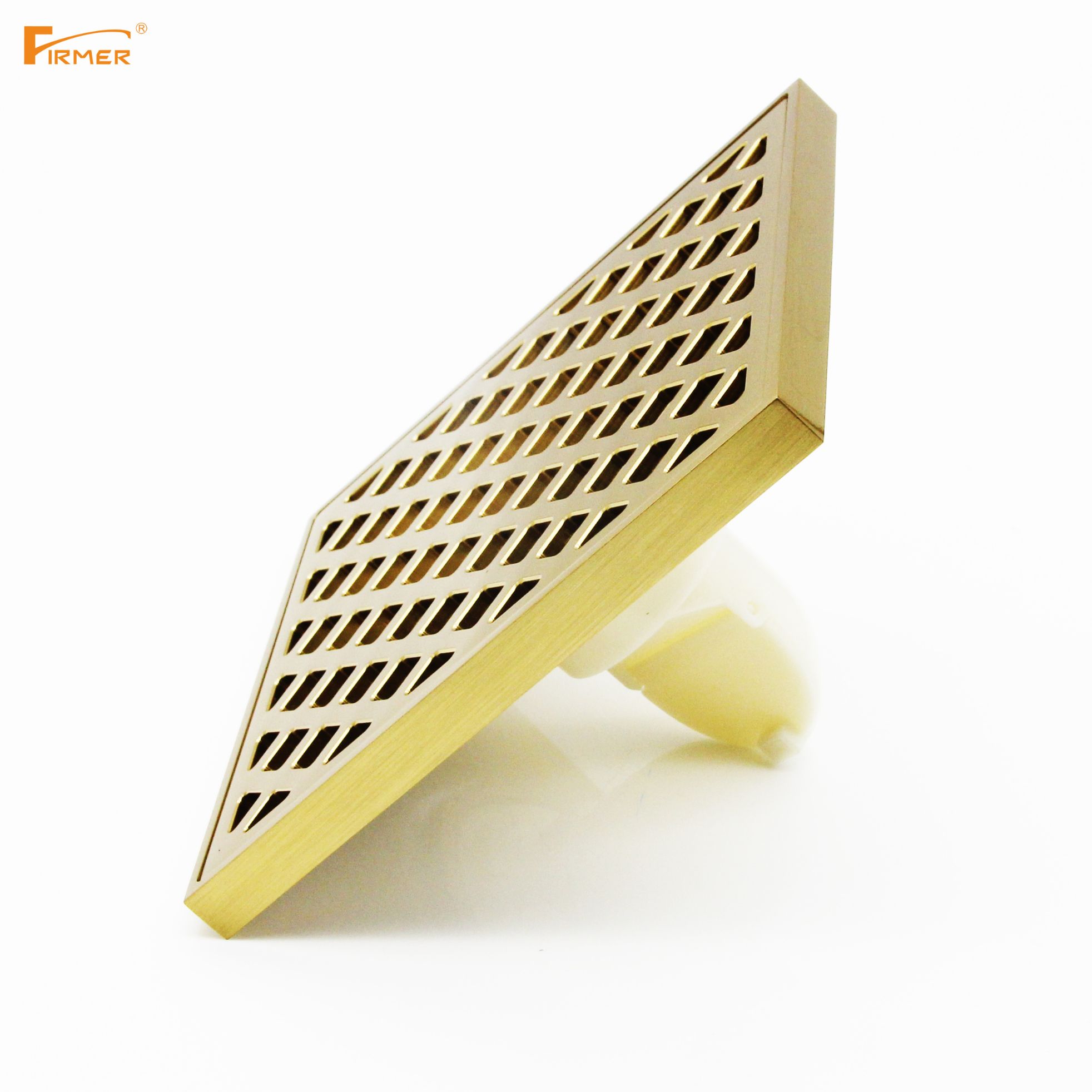 FIRMER all copper deodorant square floor drain bathroom toilet deodorant overflow drainage floor drain Specification drawing