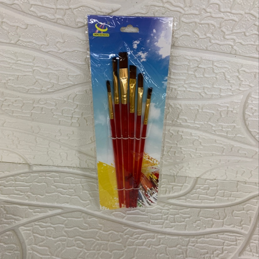 6 brushes, watercolor pigments, special brushes for children's painting