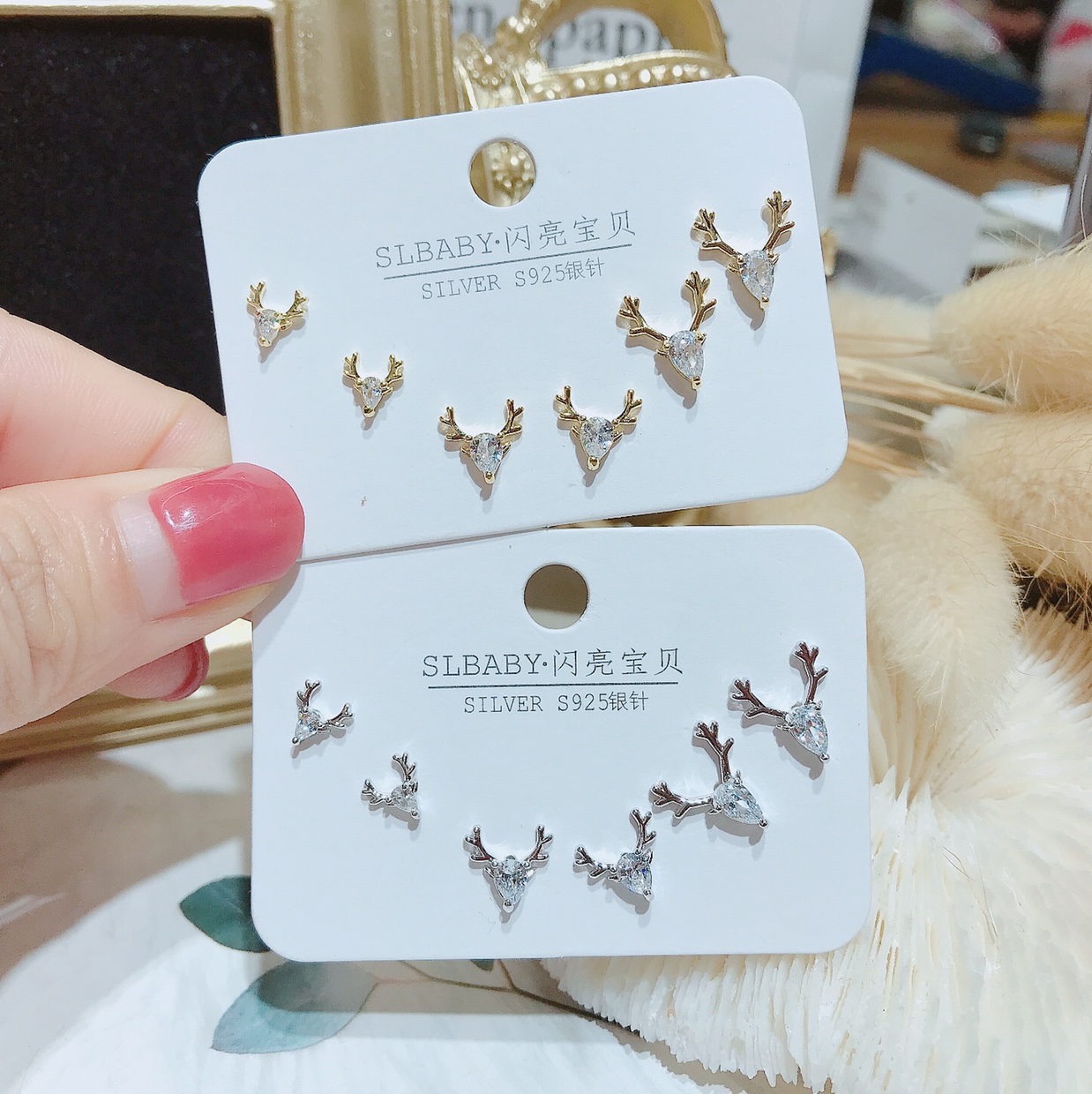 S925 silver needle you have many pairs of earrings along the way thumbnail