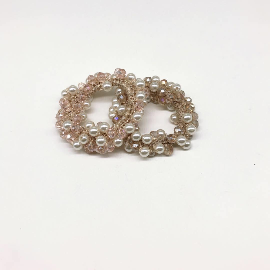 New Korean-style Dongdaemun fashionable and elegant ladylike pearl crystal versatile hair band and hair accessory factory direct sales pic 1