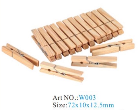 W003-24 PCS wooden clothes pin thumbnail