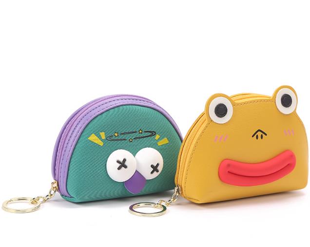 Korean version of creative cute frog purse pu card bag coin purse lady mini purse wholesale Application Scenario