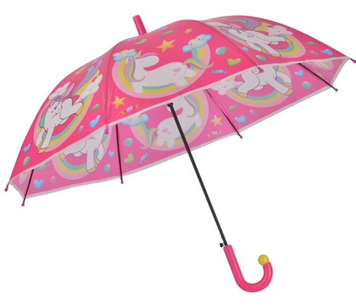 50 cm 8-bone EVA unicorn children's umbrella in mixed colors Specification image