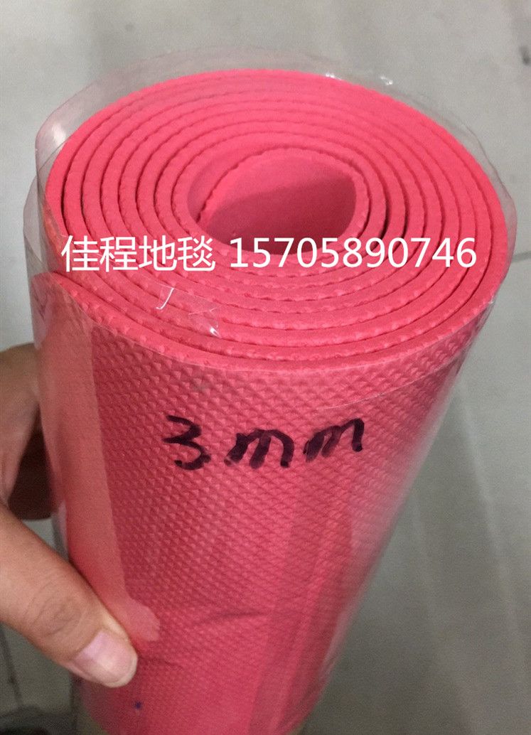 3mmEVA embossed plain yoga mat, sports mat, outdoor mat, EVA mat, yoga practice mat, solid color yoga mat Specification drawing
