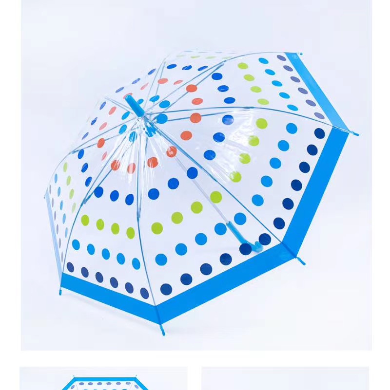 50CM POE children's polka dot umbrella in mixed colors Specification image