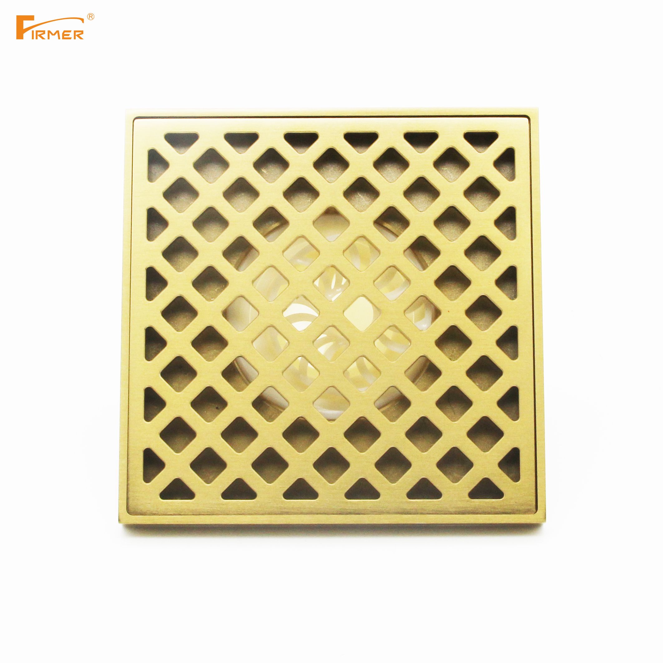 FIRMER all copper deodorant square floor drain bathroom toilet deodorant overflow drainage floor drain full figure