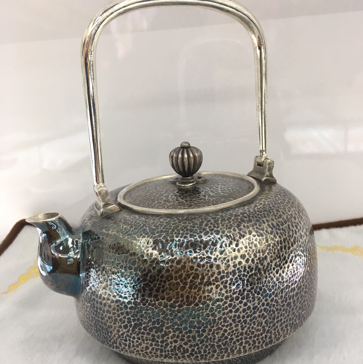 银壶一体银壶纯银纯手工式银壶提粱烧水壶正价精品款式9