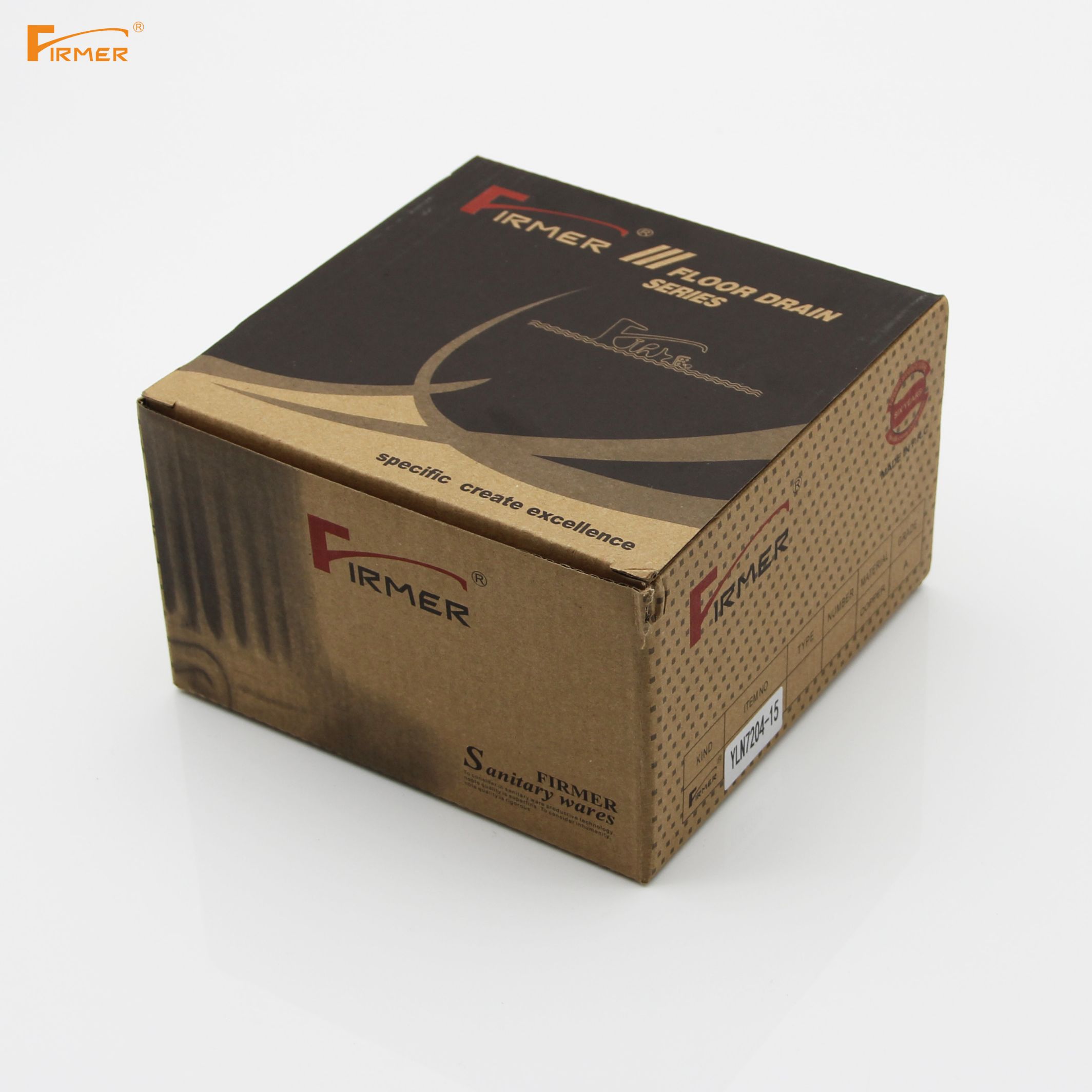 FIRMER all copper brushed golden floor drain European style antique deodorant deodorant drainage floor drain Item Picture