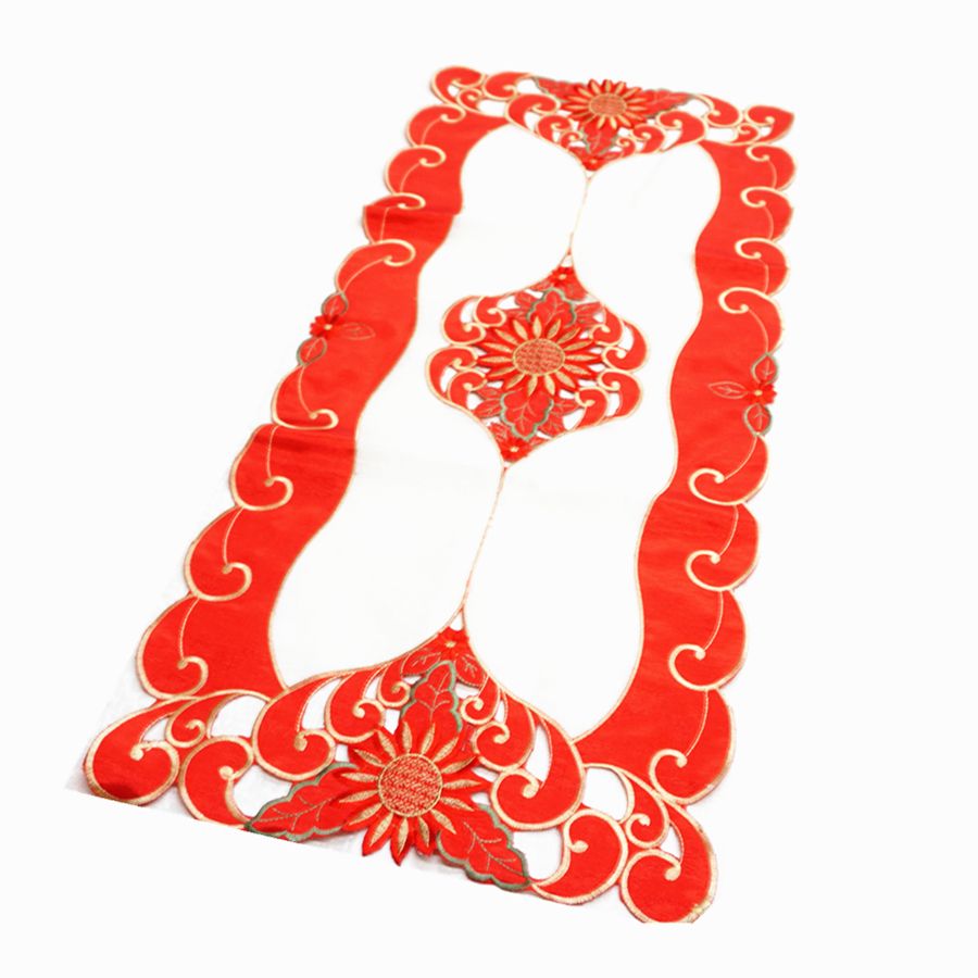 【SGR】新款圣诞台布刺绣桌旗手工艺欧式台布餐垫抱枕桌旗详情图8