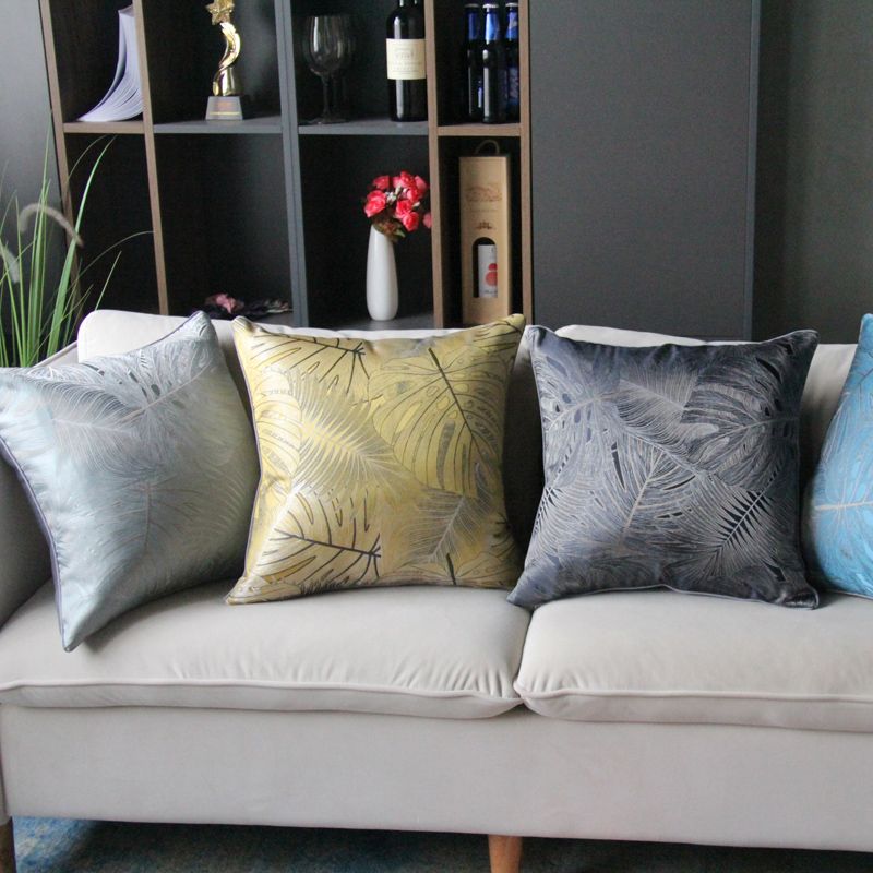 Luxurious sofa throw pillows, linen home living room cushion covers, office chair cushions, simple disassemblable and washable square pillows, waist cushions Application Scenario