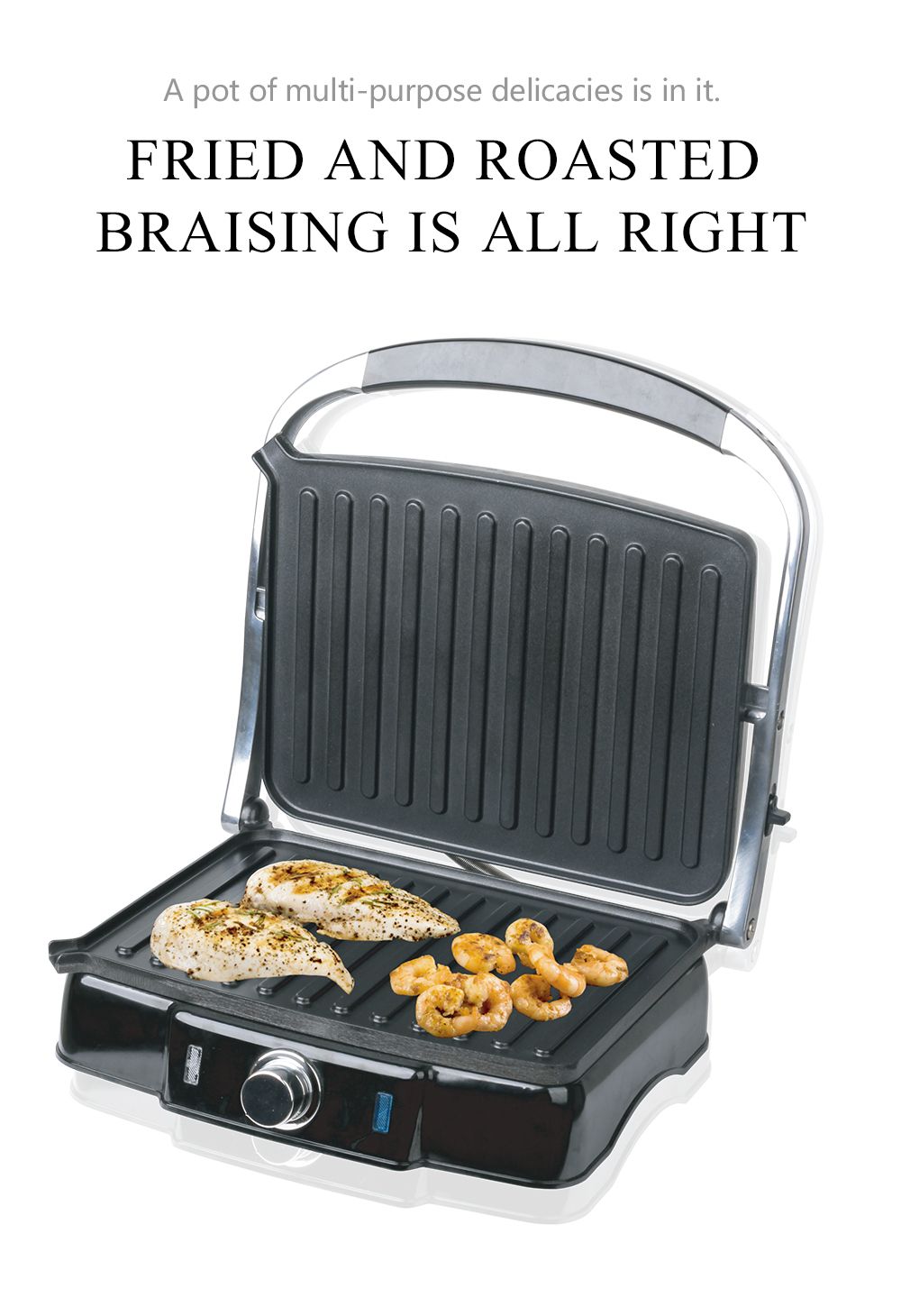 Korean-style tourmaline barbecue tray, household non-stick barbecue pan, commercial teppanyaki, suitable for both sides detail image 4