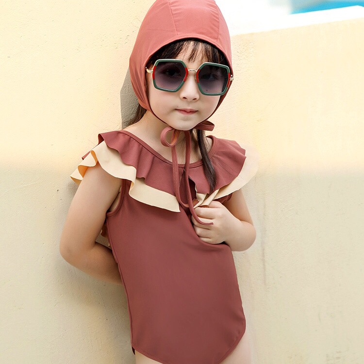 Bathing Suit for girls 7 years old Princess Bathing suit for girls 2019 new Style western style one-piece for kids thumbnail