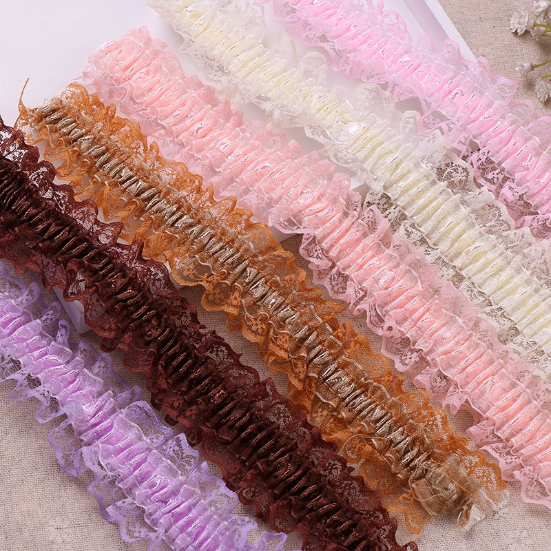 Double stretch lace lace accessories interior decoration lace materials DIY handmade hair accessories ingredients thumbnail