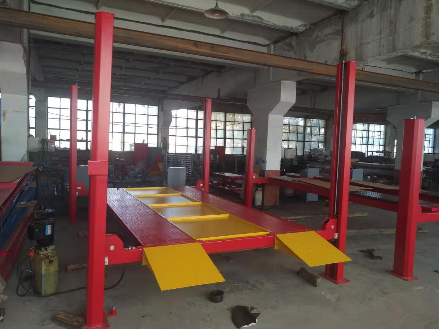 Four-column lift, automotive four-column elevator, automotive maintenance hydraulic equipment