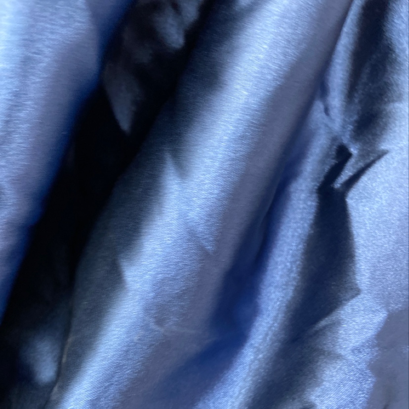Navy blue stretch satin fabric for clothing, headwear, accessories and handicrafts