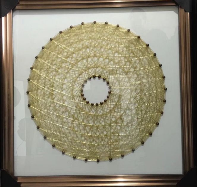 义乌市冠中艺术品80X80cm实物装饰画详情1