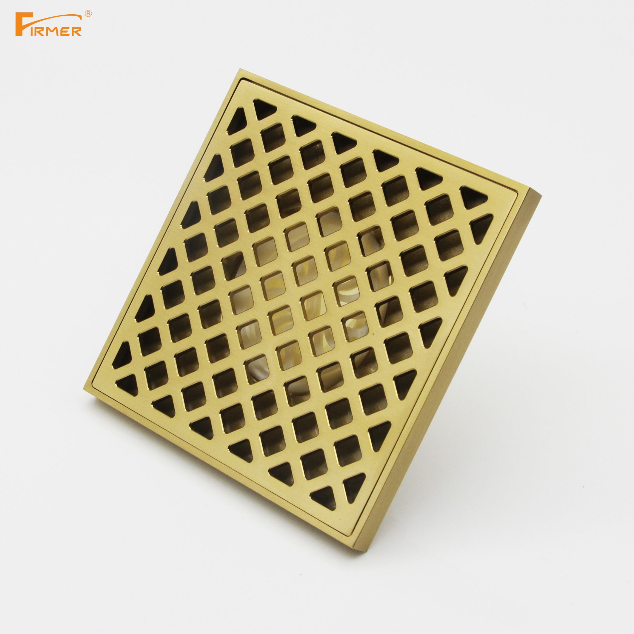 FIRMER all copper deodorant square floor drain bathroom toilet deodorant overflow drainage floor drain details Picture