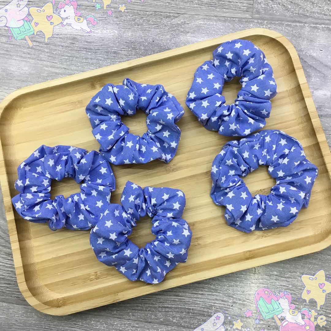 韩版牛仔密五星时尚大肠圈