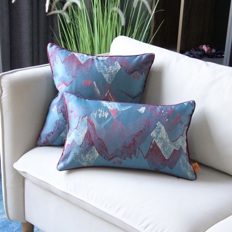 Light luxury, simple and modern European-style sofa pillowcase, home living room large pillow cover, waist pillow with core, custom-made Specification image