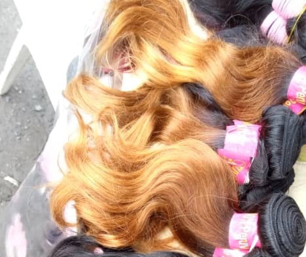 brazilian hair sheet chemical fiber silk Brazilian hair matte high-temperature silk hair sheet soft silk 75g hair sheet dyeable brazilian fiber Specification image