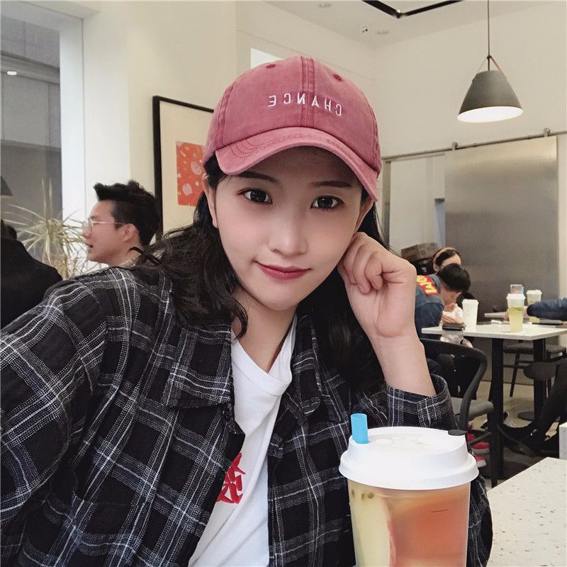 Four Seasons Cowboy Wash Hat Women Retro Baseball Hat Korean Version To Do Old Everything Street Alphabet Embroidery Cap undefined
