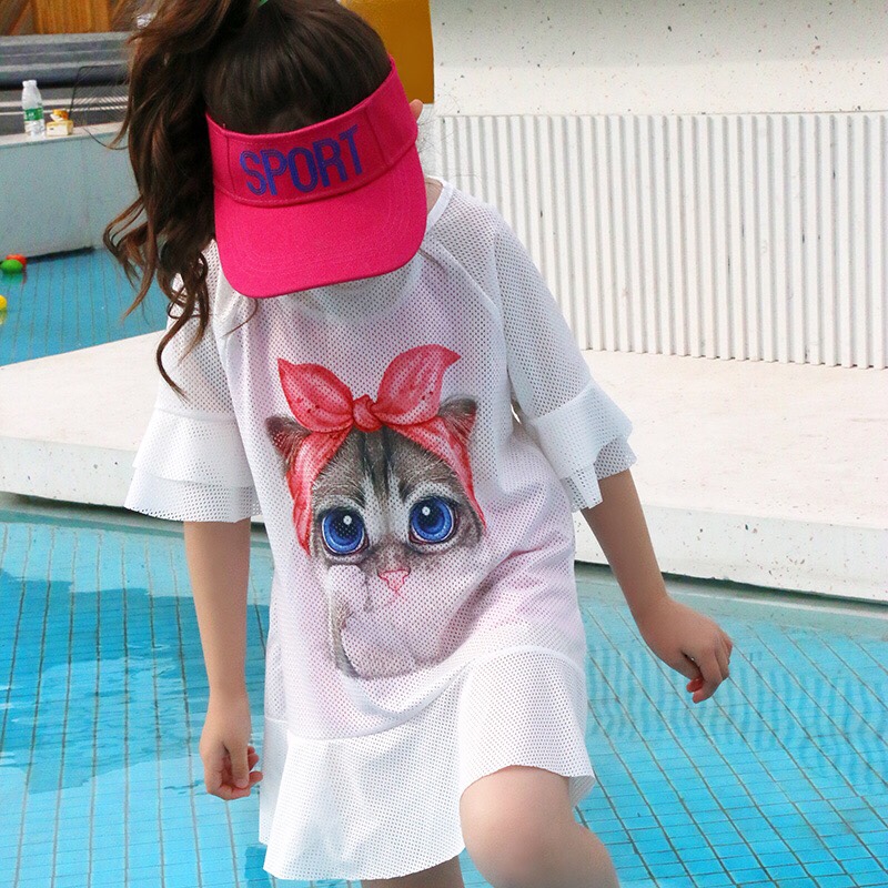 Suntan bathing suit for girls