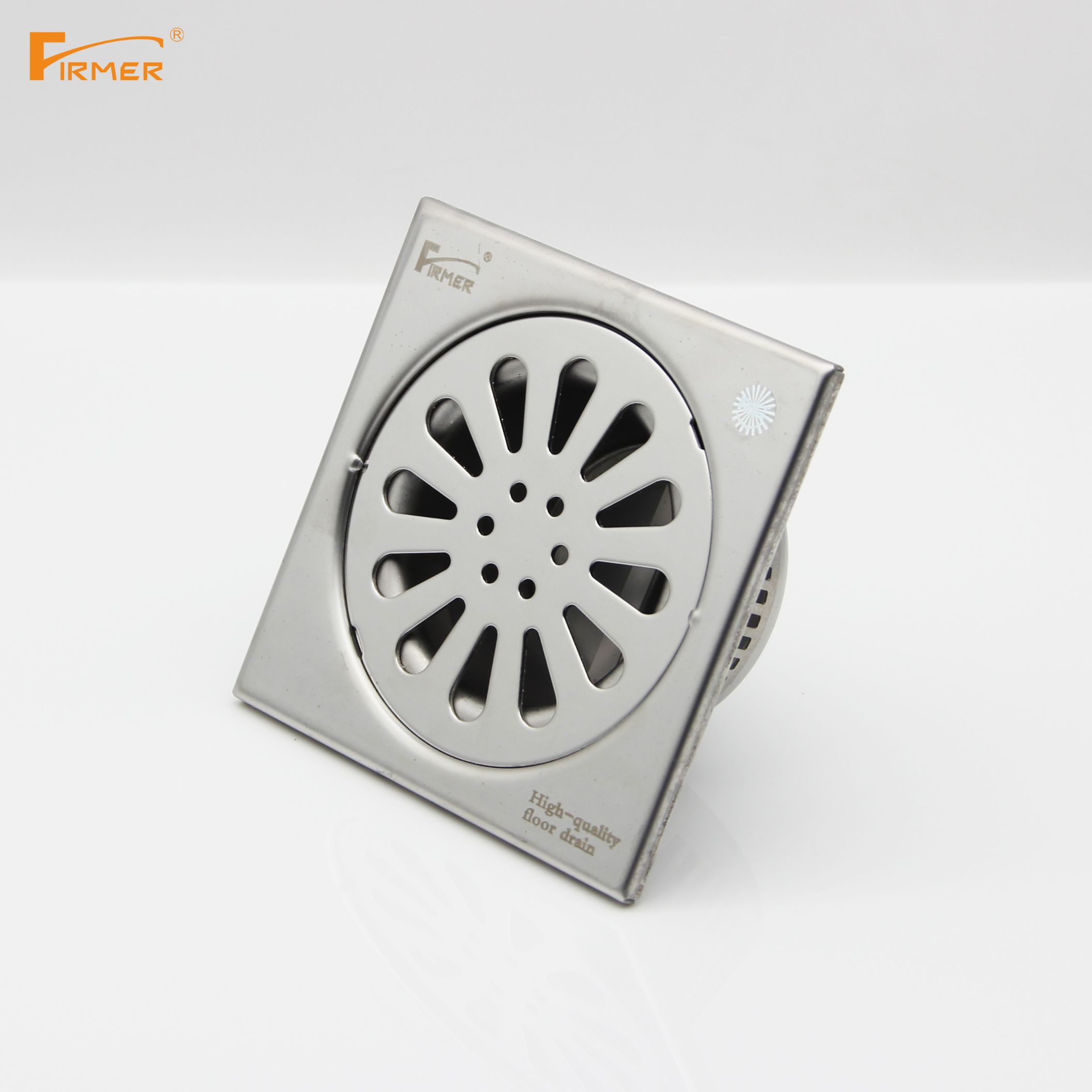 FIRMER 304 stainless steel polished plating deodorant floor drain bathroom shower room drainage Specification drawing