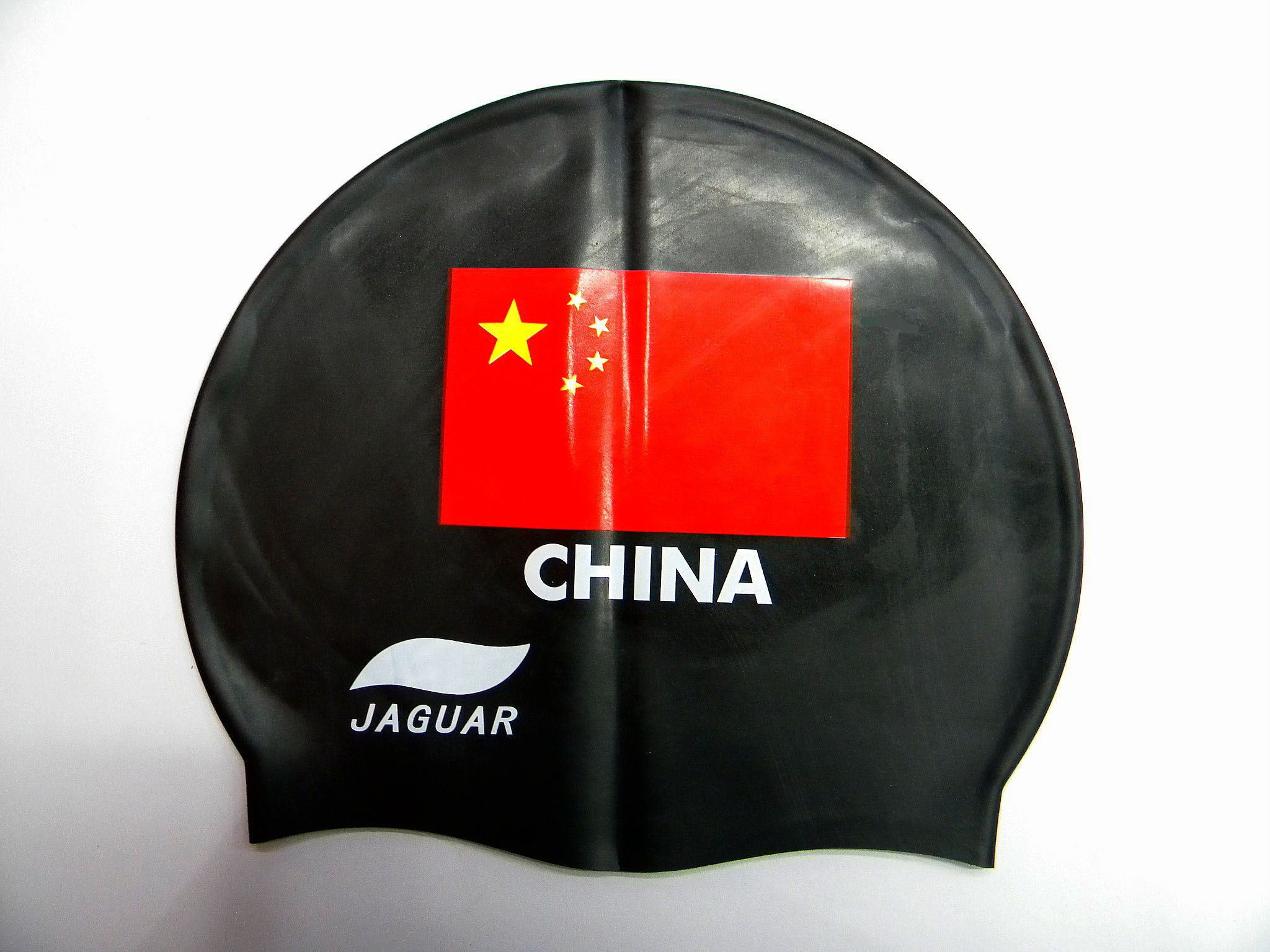 CP多色硅胶游泳帽 印花防水泳帽 高弹力产品图