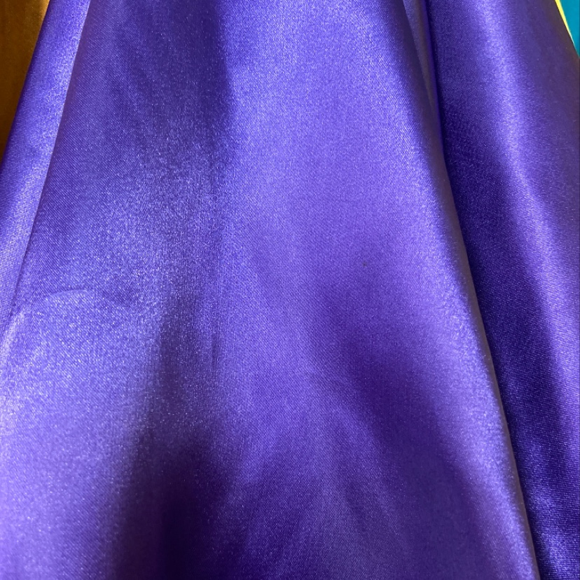 Blue-purple satin fabric for clothing, headwear, accessories and handicrafts