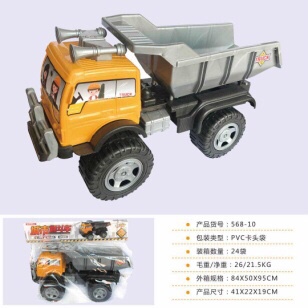 Large dump truck, engineering vehicle, transport truck, large truck model, children's toy car, baby boy, 3 years old, 568-10 Specification image
