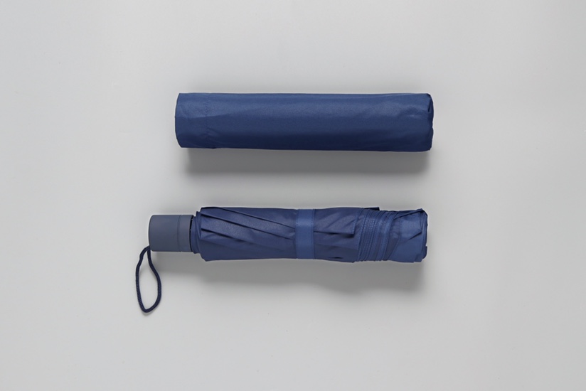 10K Super Three-Fold Umbrella For 2-3 People Navy Blue Folding Umbrella