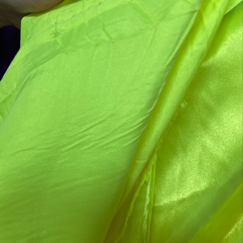 Yellow teine fabric for clothing, headwear, accessories and handicrafts details Picture
