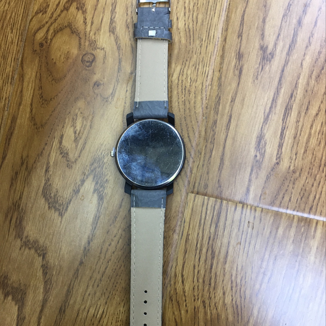 Hombre white face belt reloj Specification image