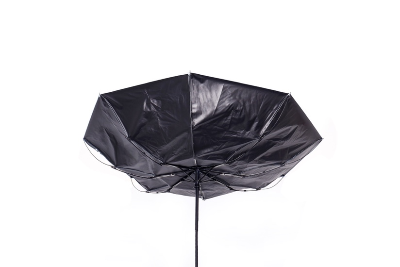 Automatic Vinyl Triple Fold Umbrella Purple Specification drawing