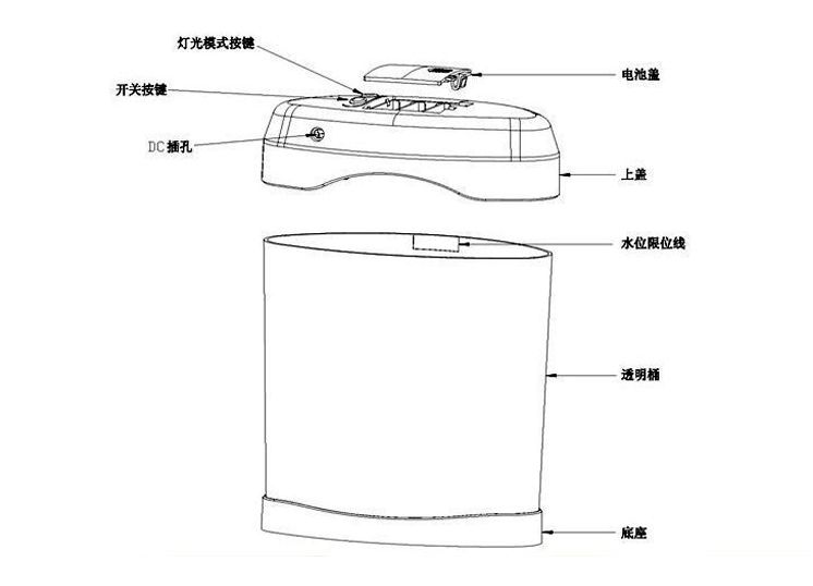 Yiwu Quality small fish tank Acrylic colorful color-changing jellyfish lamp Desktop ornamental fish USB aquarium detail image 4