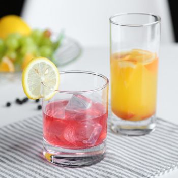 Lead-free glass water cups, tea cups, beverage cups, juice beer mugs, straight vertical cups