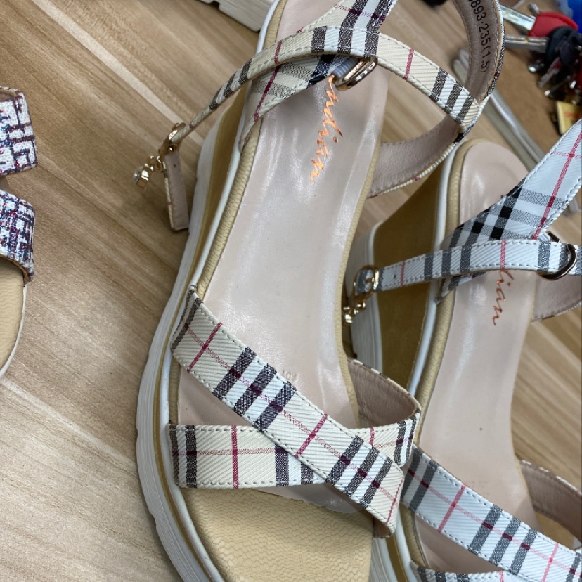 Victory Shoes Women's wedge heel sandals details Picture