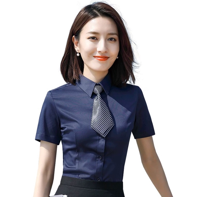 New Korean-style slim-fit casual women's shirt professional slim-fit shirt